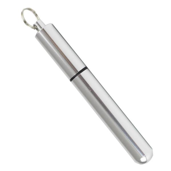 Pocket Toothpick Holder Metal Pill Case with Key Ring Portable Toothpick