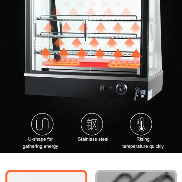 Дисплей с светодиодным освещением 660x440x630 мм