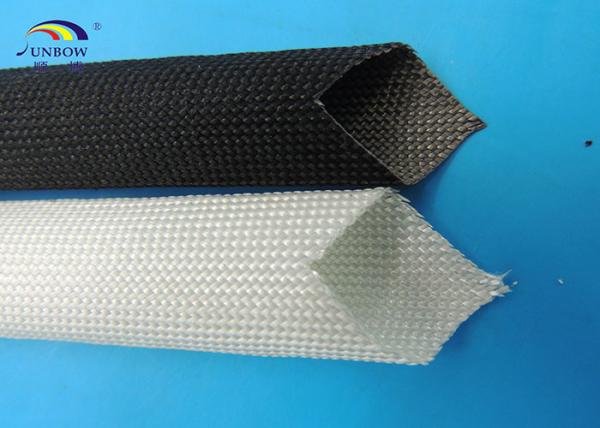 Uncoated Braided Fiberglass Sleeving for Carbon Brush , Soft and Eco-friendly