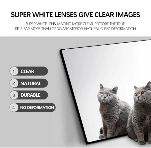 4mm Aluminum Frame Full Length Dressing Mirror Without Light Slim Bezel