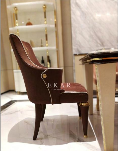 Leather Contemporary Upholstered Dining Room Chair W002D5B
