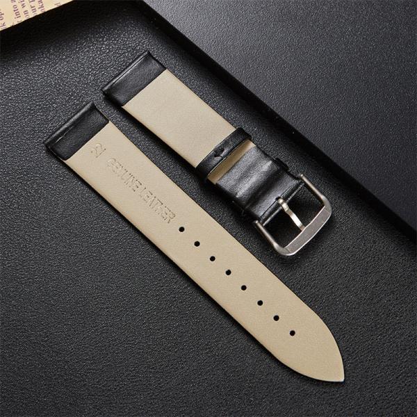 Black brown watchband Leather Men Women Watch Band  12 14 16 18  20  22 24mm  Wrist Watch Strap On Belt Bracelet Metal B