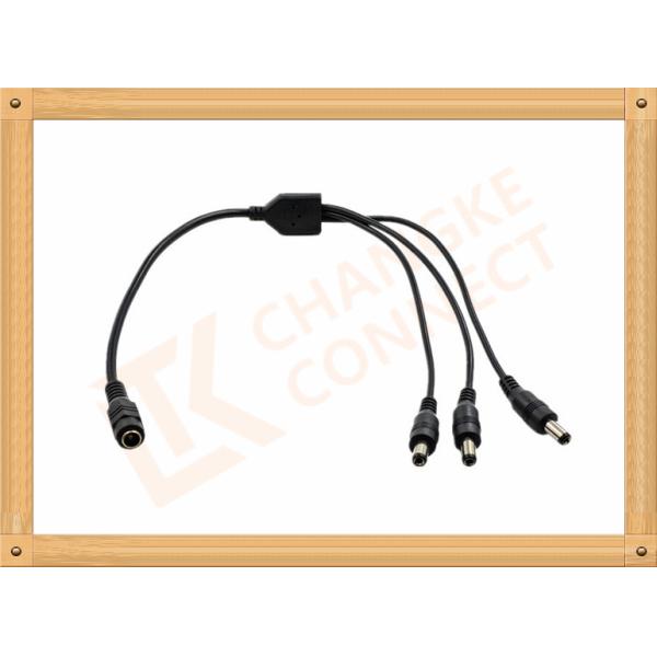 Copper Conductor Power Custom Cable Assembly 1 To 3 Y Type Male To Female Cable