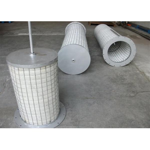 Resistencia a la corrosión cilíndrica preservativa del filtro de la cama de la fibra del separador de partículas de la fibra de vidrio