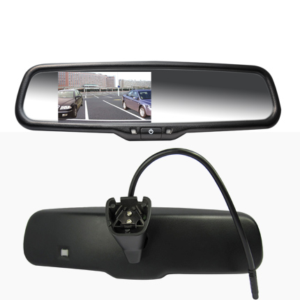 480 X 272 Resolution Night Vision Rear View Mirror With Clip On Bracket Mounting
