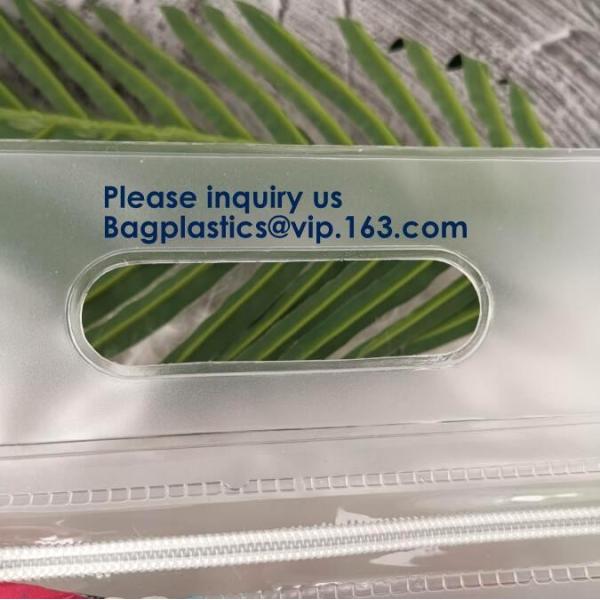 Horizontal Zipper Bags Design Zipper Bags Logo Frosted Poly Bags For Clothes Shirt Swimwear Bikini Beach Bag Packaging