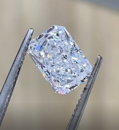 Радиоактивная резьба 2ct как выращенные в лаборатории КВД выращенные белые бриллианты с сертификацией IGI