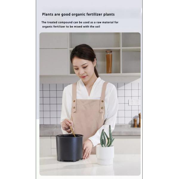 Metal Grinding Chamber Electric Kitchen Compost Bin for Household Food Waste Disposal