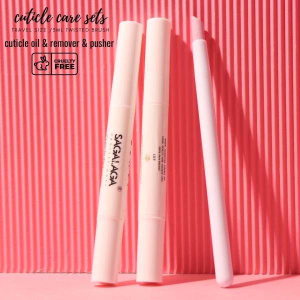 Healthy Formulate Nail Treatment Organic Cuticle Oil Twist Pen Custom Logo Cuticle Remover Liquid Manicure Pusher Tool Kit