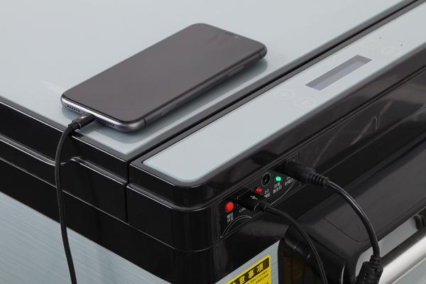 Battery Powered Solar Fridge 30L Camping Freezer Car Cooler Fast Cooling Recharge Fridge