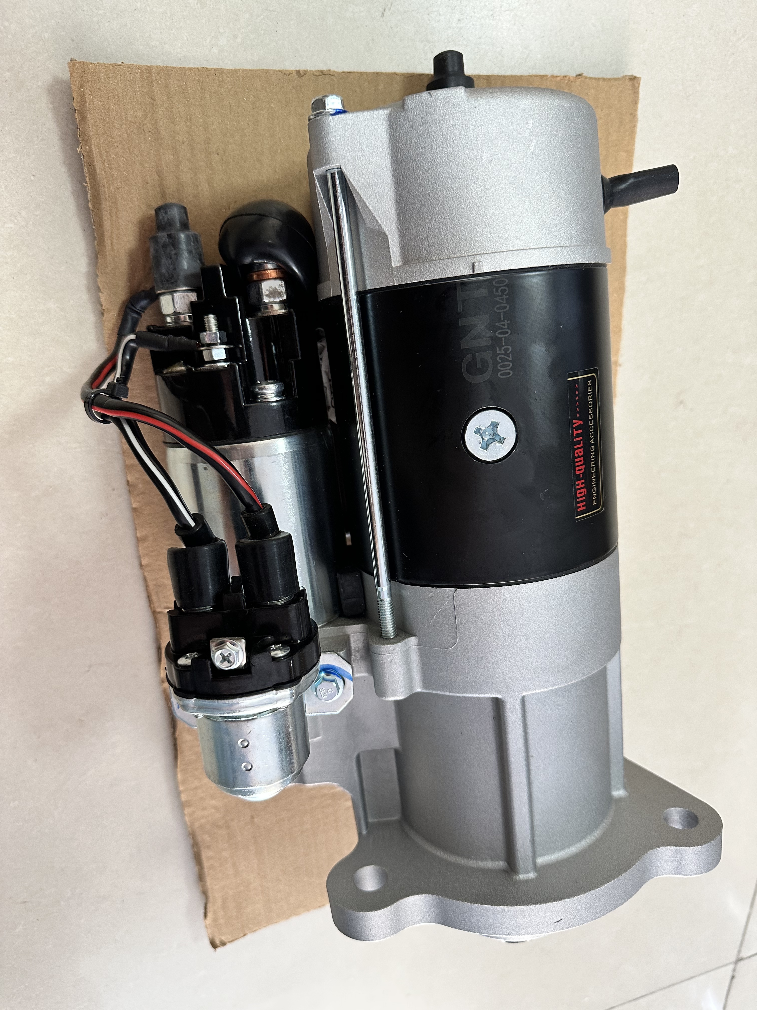 High Torque Starter Motor Assembly Replacement For Shantui SE370 Excavator Engine Starting Motor 24V