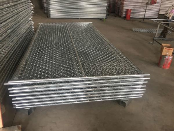 chain link temporary construction fence panels 6FT X 10F Mesh 2 3/8  x 2 3/8 ( 60mm x 60mm ) x 12 gauge wire