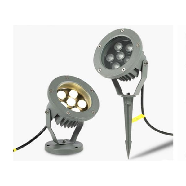 LED Projection Spotlight Waterproof Round Floor Lamp Plug-in Outdoor Lawn Villa Garden Lamps