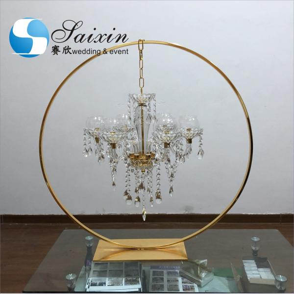 Акриловый цветочный стенд свадебные резные работы серебряный дисплей с висящим шаром террариум