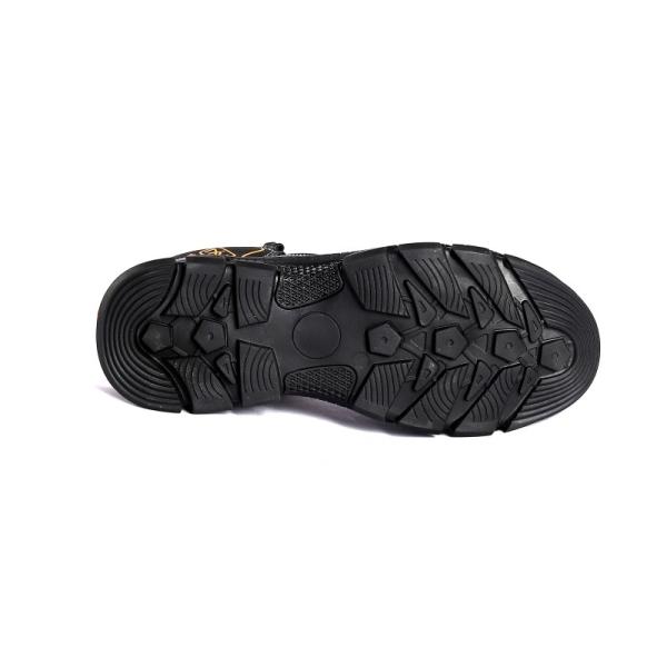 Work Shoes S3 Industrial Work Recommended Microfiber Leather Upper with Metal Eyelets Safety Boots