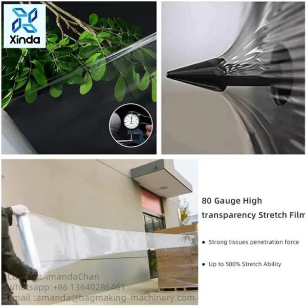 Industrial Thickened PE Stretch Film Packaging Special Moisture And Dust Proof Custom