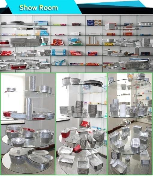 Convenient divided lunch box of aluminum foil tray take-out aluminium food