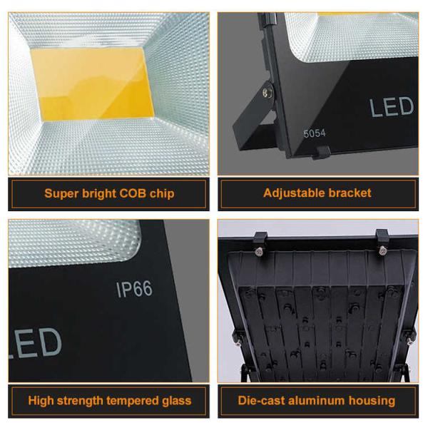 Lamp Body Material Aluminum Energy Saving Outdoor Flood Light 20W/30W/50W/100W/150W/200W