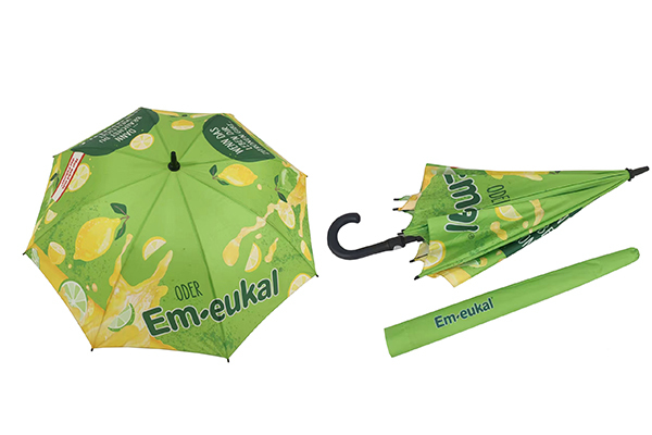 Custom Advertising City Umbrella Fiberglass Frame Automatic Promotional Umbrella