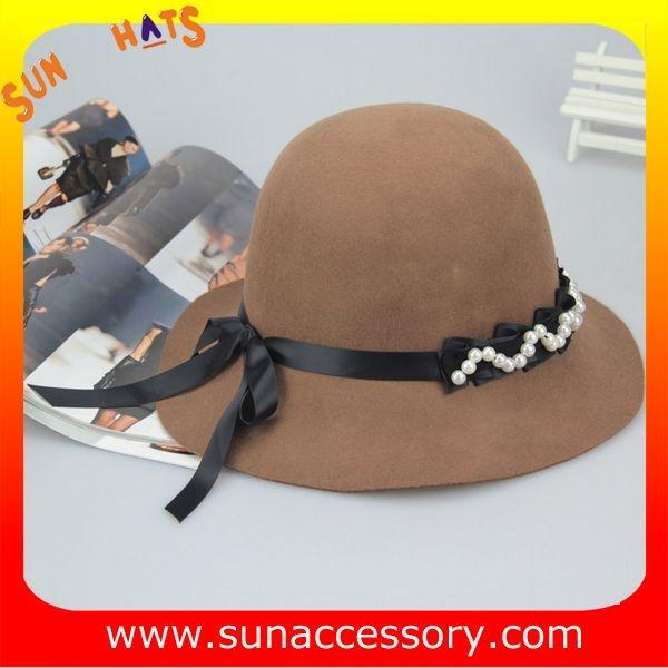 6090347 Sun Accessory customized  winner  fashion 100% wool felt clothe hats, women hats and caps wholesaling