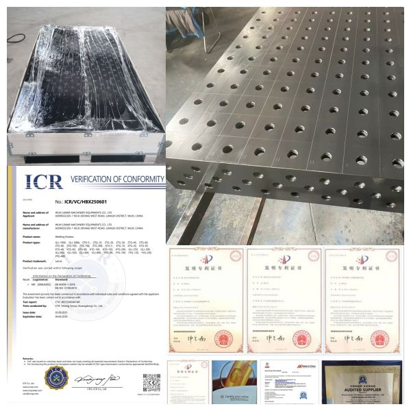 D16 3D modular welding table with strong hold clamping system