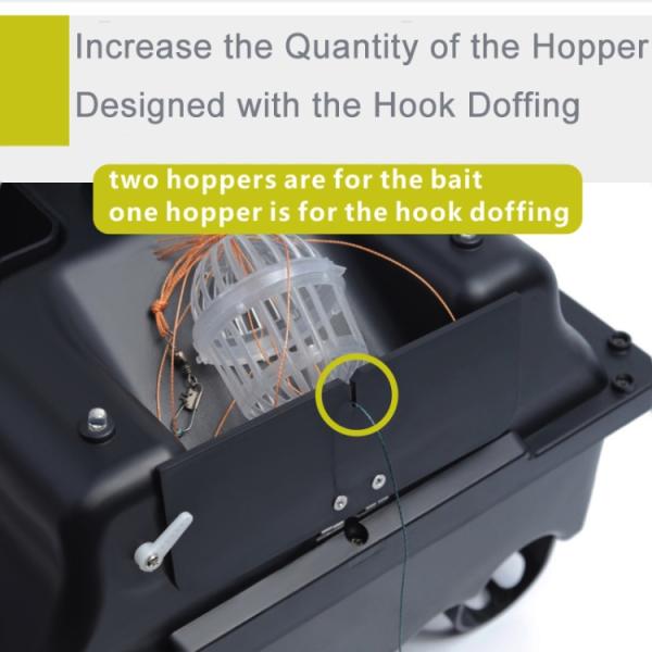 Smart RC Fishing Bait Boat Three Hoppers 2kg Load 500m Fishing Surfer Rc Boat