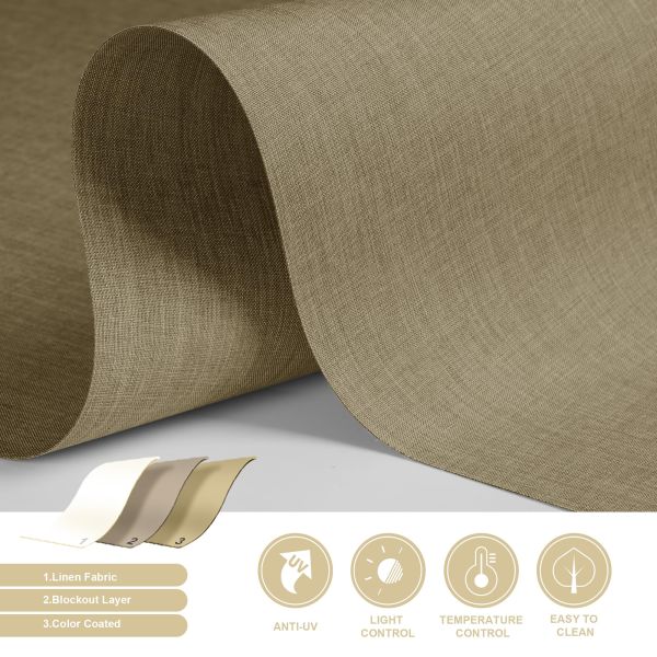 100% Polyester 3m Width Eco-Friendly Blackout Roller Blinds Fabric for Home and Office