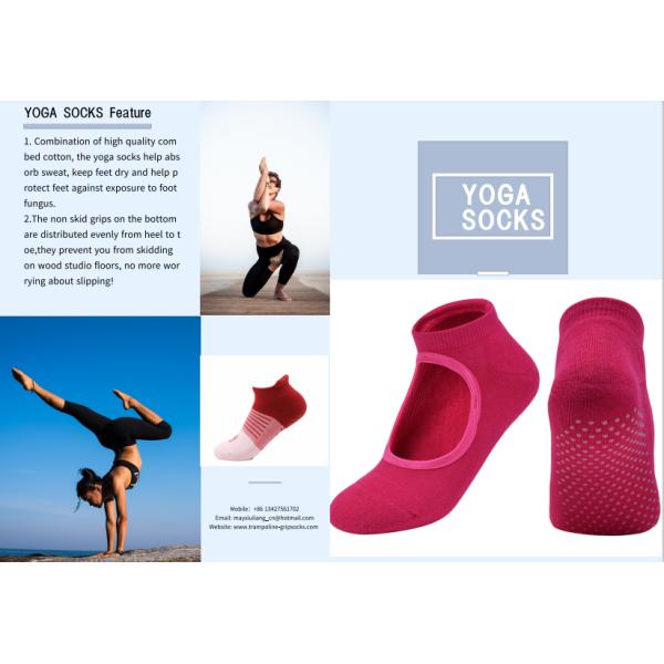 Ankle Length Non Skid Yoga Socks Eco Friendly With Jacquard / Embroidery Pattern