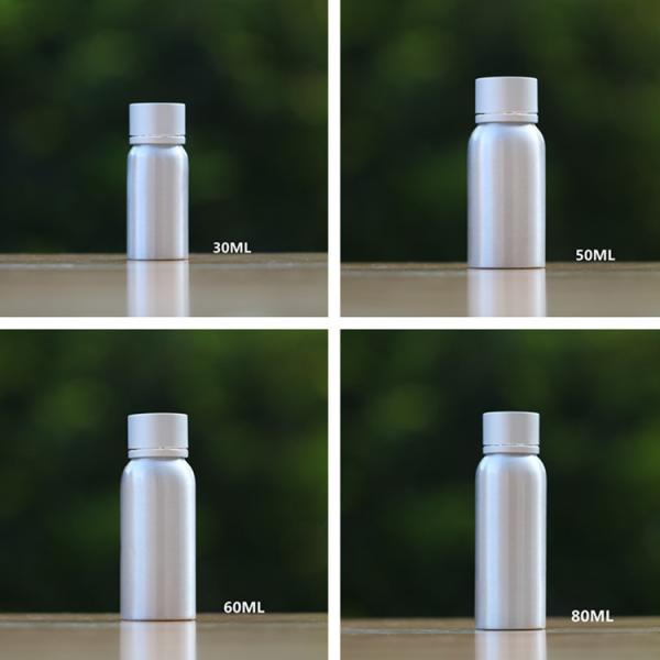 20 - 1000ml Cosmetic Aluminum Bottles Water Proof Environment Friendly
