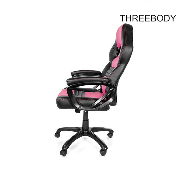 Commercial Racing Style Gaming Chair , Executive Swivel Pink Gaming Chair