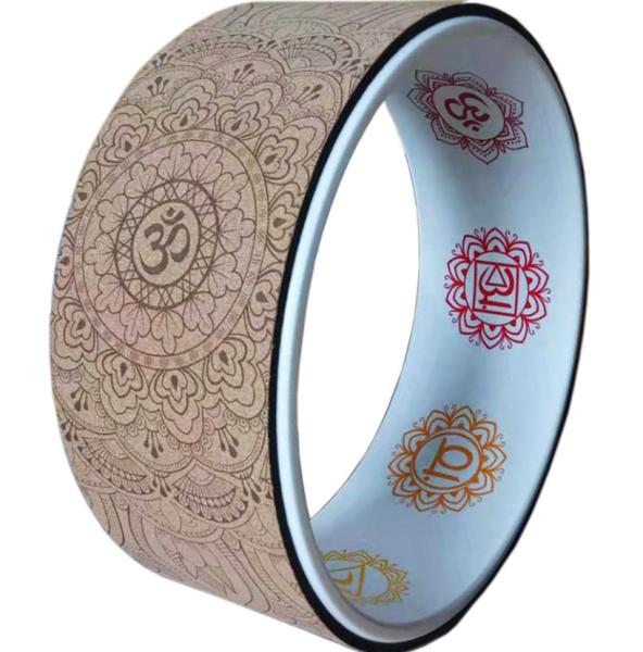 Fitness Accessories Professional Cork Yoga Wheel Lightweight and Portable Yoga Wheel Roller