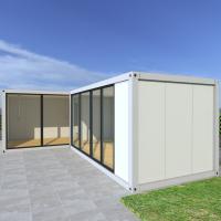 Casas de contêiner de praia de embalagem plana Resistente a terremotos Casa modular pré-fabricada