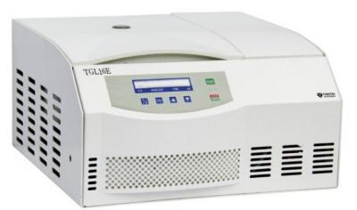 Centrífuga micro-refrigeração com motor de freqüência sem escovas com painel táctil