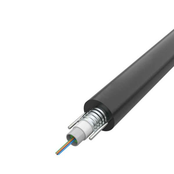 Central Strength Member Armored Optical fiber Cable Single Mode 12 Core