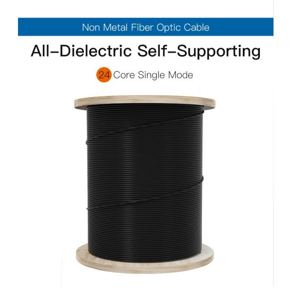 ADSS G652D 200m 300m 500m Communication Aramid Yarn Fiber Optic Cable