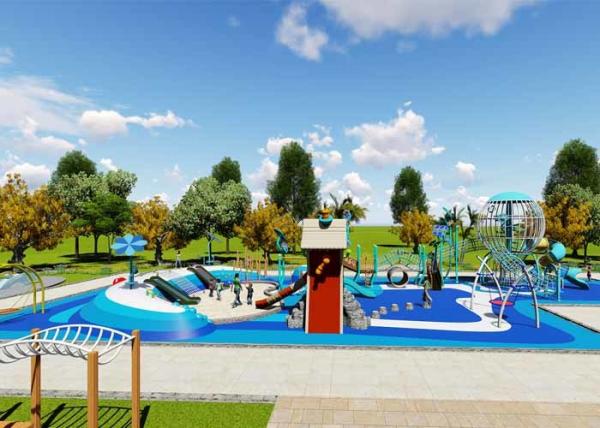 Anti Static Outdoor Amusement Park Equipment UV Resistance Professional Design