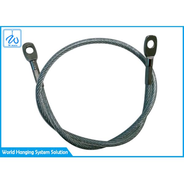 Single Leg 2mm Stainless Steel Wire Rope Sling With Thimble Eye