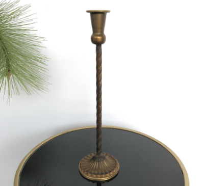 Golden Wear Resistant 0.5KG Nordic Style Candle Holder