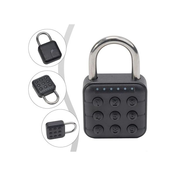 Security Electronic Combination Padlock Smart Fingerprint Padlock Home Waterproof TUYA Graffiti Bluetooth Lock Password