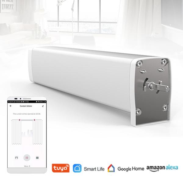 33dB Smart Curtain Motor White Motorized Electric Curtain TUYA Home Smart Device