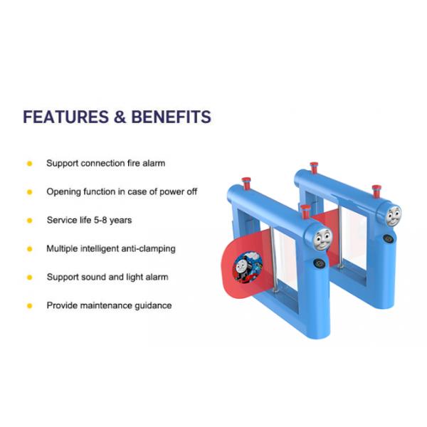 Kids Safety Speed Gate Turnstile Anti Pinch Swing Gate Product Solution