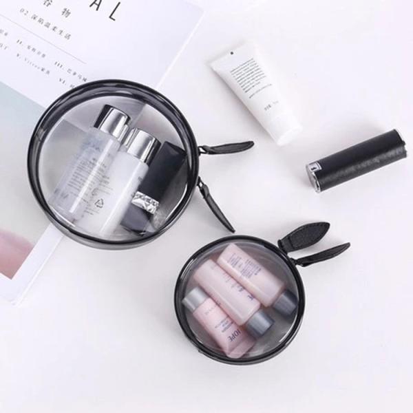 21*6.5*15cm PVC Pouch Makeup Kit Bag With Zipper