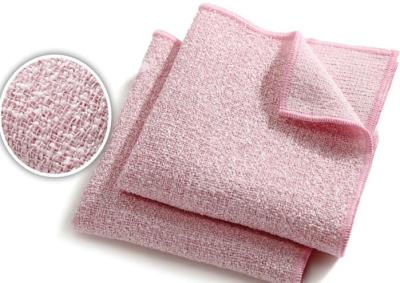 300gsm Microfiber Window Cloth Pink Microfiber Towels For Bathroom Cleaning