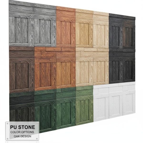 6mm Thickness Fireproof PU Stone Wall Panel with Various Colors Available for 3D Decorative Wall Panel