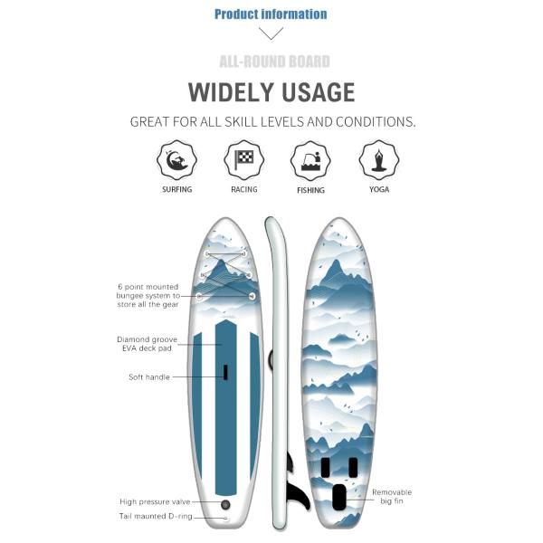 Water Sport Board Surfing Paddle Board Inflatable Standup Surfboard