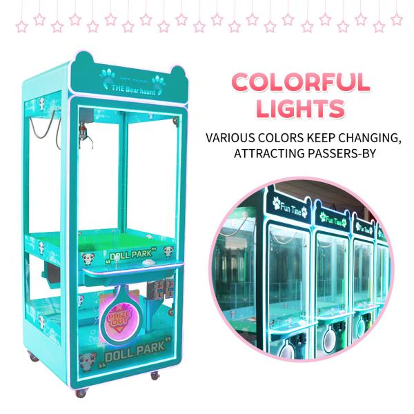Factory Cheap Custmozied Commercial Stuffed Animals Bear Doll Toys Coin Operated Park Grabber Arcade Game Crane Claw Machine