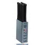 CT-1010-5Ghz 10 Bands 10W 5Ghz 3G 4G GPS RC 433 868 WIFI Jammer up to 30m