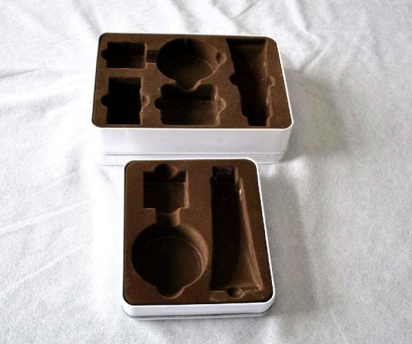Reunindo a bolha plástica que empacota a joia grossa Tray Insert de veludo de 0.3mm