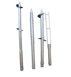 Solar Ground Mounted 45KN 6000mm No Dig Ground Screw Anchor For Shed
