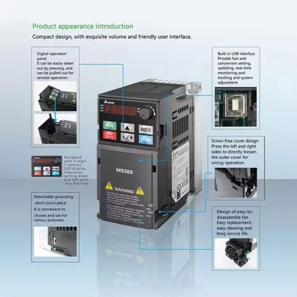 Custom 10 kW Three-Phase Variable Frequency Drive (VFD) 220V/380V for Motor Protection